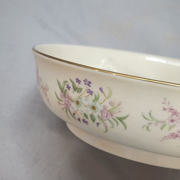 Lenox The Constitution Divided Server Fine Ivory China Limited 1997 Floral - Picture 4 of 8